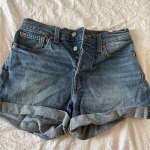 LEVI’S Button Fly Denim Blue Women's Shorts size 27
